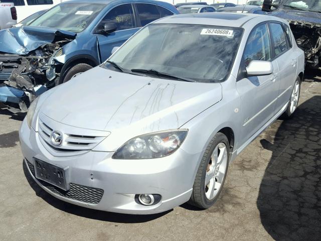 JM1BK343141170859 - 2004 MAZDA 3 HATCHBAC SILVER photo 2