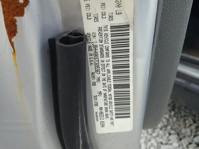 1J8HH48K67C695367 - 2007 JEEP COMMANDER SILVER photo 10