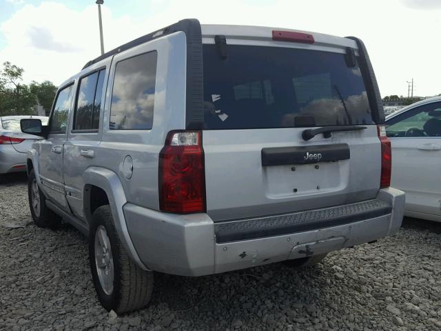 1J8HH48K67C695367 - 2007 JEEP COMMANDER SILVER photo 3