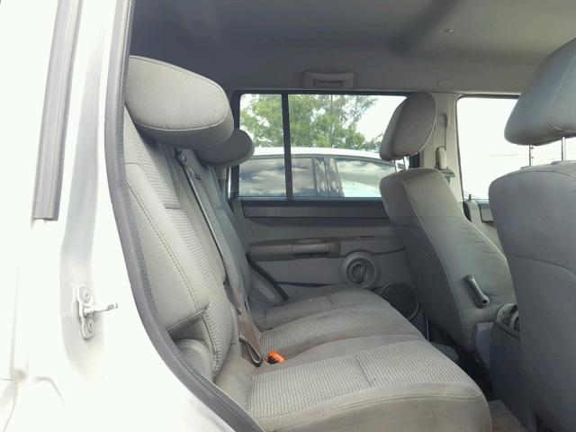 1J8HH48K67C695367 - 2007 JEEP COMMANDER SILVER photo 6