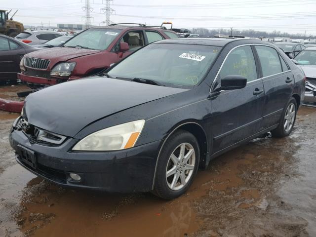 1HGCM66513A011855 - 2003 HONDA ACCORD EX BLACK photo 2