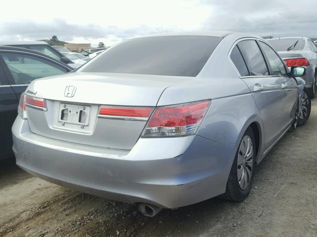 1HGCP2F32CA246506 - 2012 HONDA ACCORD LX SILVER photo 4