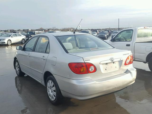 1NXBR32E13Z176315 - 2003 TOYOTA COROLLA CE SILVER photo 3