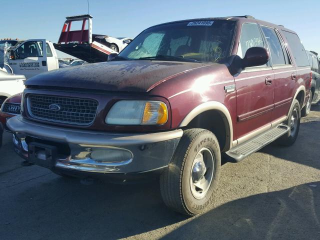 1FMPU18L9WLC17587 - 1998 FORD EXPEDITION BURGUNDY photo 2