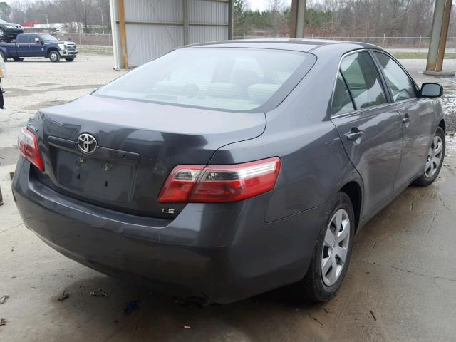 4T1BE46K27U193423 - 2007 TOYOTA CAMRY LE A GRAY photo 4