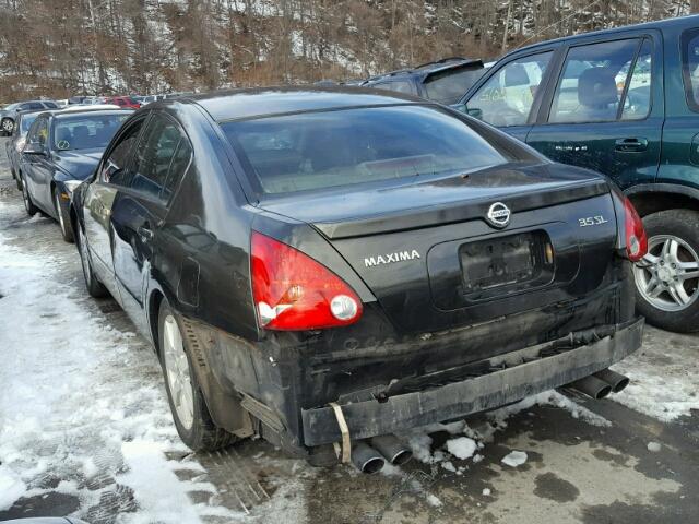 1N4BA41E24C915403 - 2004 NISSAN MAXIMA SE BLACK photo 3