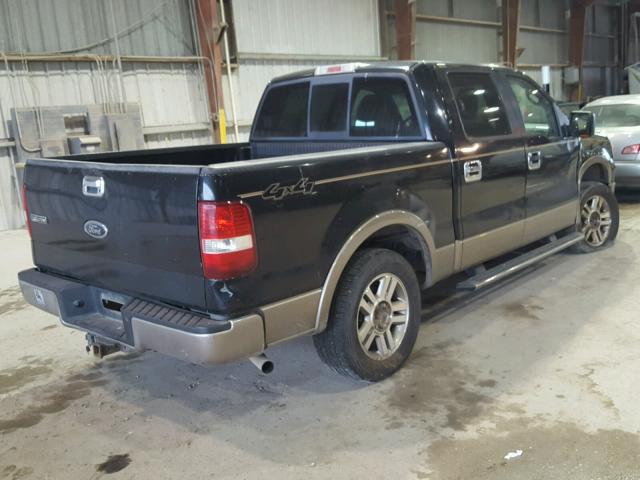 1FTPW14525FB39060 - 2005 FORD F150 SUPER BLACK photo 4