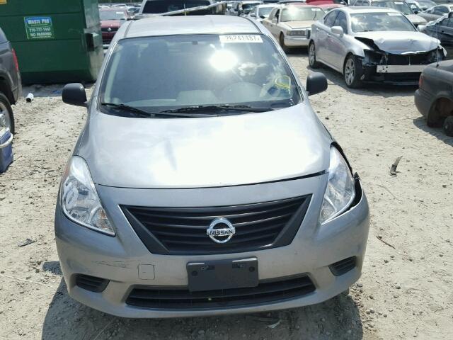 3N1CN7AP9CL849198 - 2012 NISSAN VERSA S GRAY photo 9