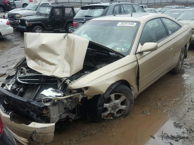 2T1CF28P71C515268 - 2001 TOYOTA CAMRY SOLA GOLD photo 2