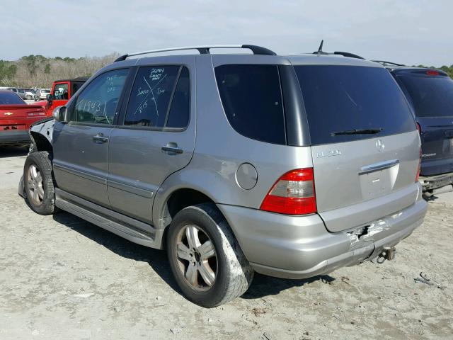 4JGAB57E25A553663 - 2005 MERCEDES-BENZ ML 350 SILVER photo 3