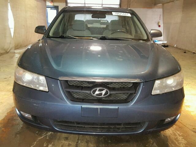 KMHEU46C66A102145 - 2006 HYUNDAI SONATA GLS TEAL photo 9