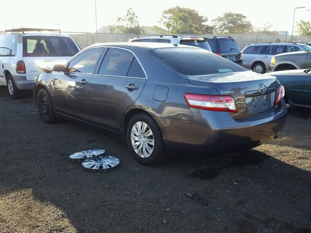 4T4BF3EK5BR123082 - 2011 TOYOTA CAMRY BASE CHARCOAL photo 3
