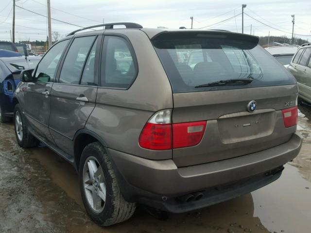 5UXFB53545LV15371 - 2005 BMW X5 4.4I BROWN photo 3