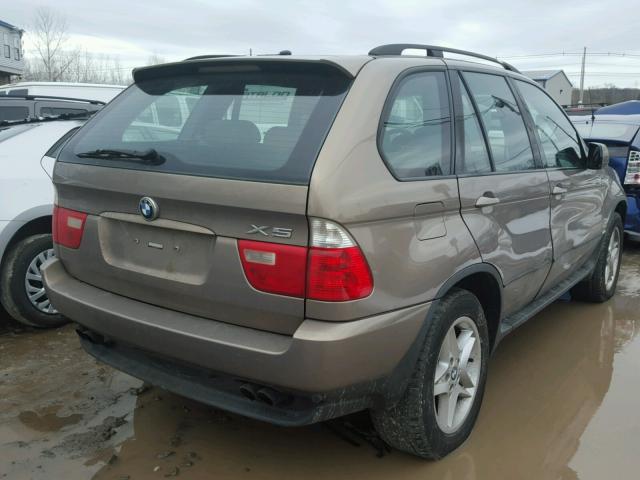 5UXFB53545LV15371 - 2005 BMW X5 4.4I BROWN photo 4