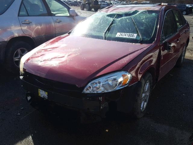 2G1WT58K269158240 - 2006 CHEVROLET IMPALA LT RED photo 2