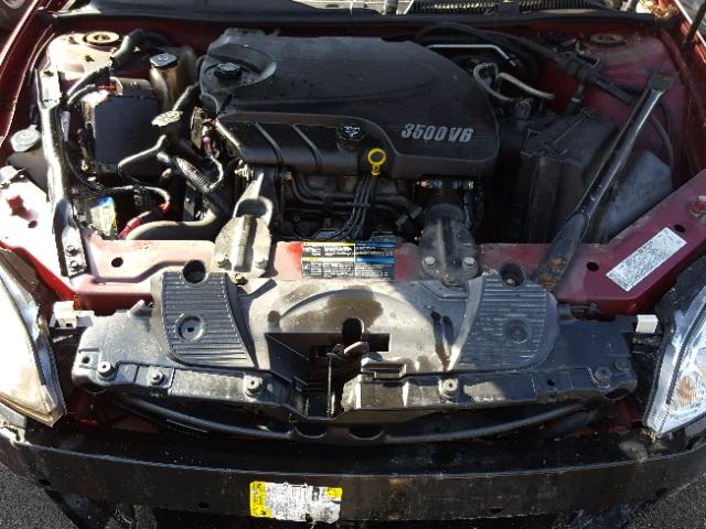 2G1WT58K269158240 - 2006 CHEVROLET IMPALA LT RED photo 7