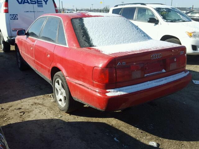 WAUGA84A7VN003577 - 1997 AUDI A6 2.8 QUA RED photo 3