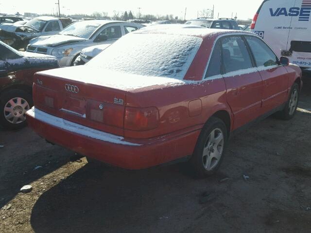 WAUGA84A7VN003577 - 1997 AUDI A6 2.8 QUA RED photo 4