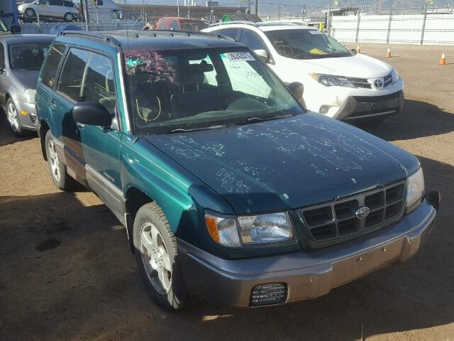 JF1SF6552WG760662 - 1998 SUBARU FORESTER S GREEN photo 1