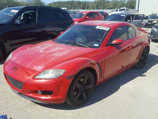 JM1FE173750154732 - 2005 MAZDA RX8 RED photo 2