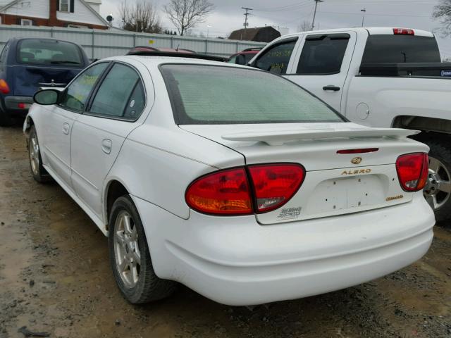 1G3NF52E84C231761 - 2004 OLDSMOBILE ALERO GLS WHITE photo 3