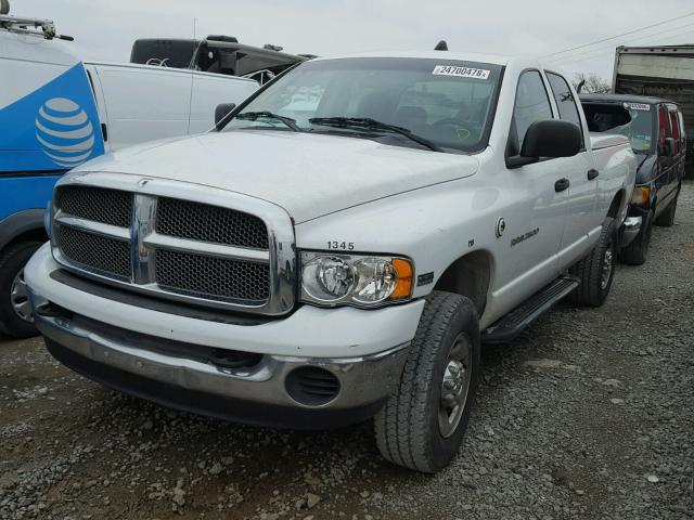 1D7KU28D64J188450 - 2004 DODGE RAM 2500 S WHITE photo 2