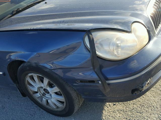 KMHWF35H75A102658 - 2005 HYUNDAI SONATA GLS BLUE photo 9