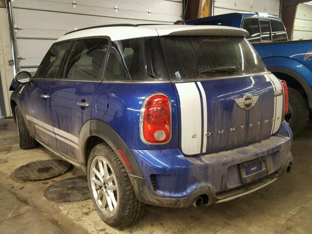 WMWZC5C56FWP45972 - 2015 MINI COOPER S C BLUE photo 3