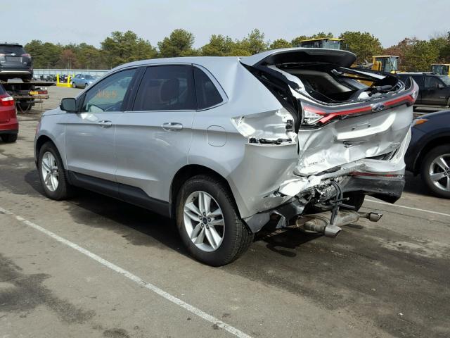 2FMPK4J99GBB08912 - 2016 FORD EDGE SEL SILVER photo 3