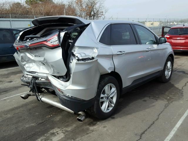 2FMPK4J99GBB08912 - 2016 FORD EDGE SEL SILVER photo 4