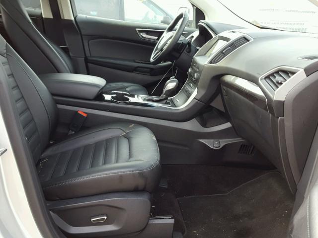 2FMPK4J99GBB08912 - 2016 FORD EDGE SEL SILVER photo 5