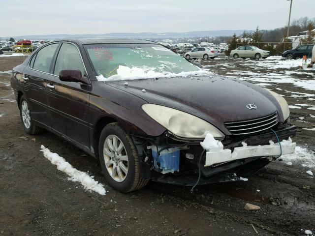 JTHBA30G640008466 - 2004 LEXUS ES 330 MAROON photo 1