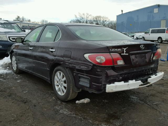 JTHBA30G640008466 - 2004 LEXUS ES 330 MAROON photo 3