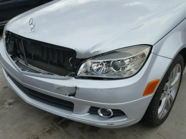 WDDGF54X68R010708 - 2008 MERCEDES-BENZ C 300 SILVER photo 9