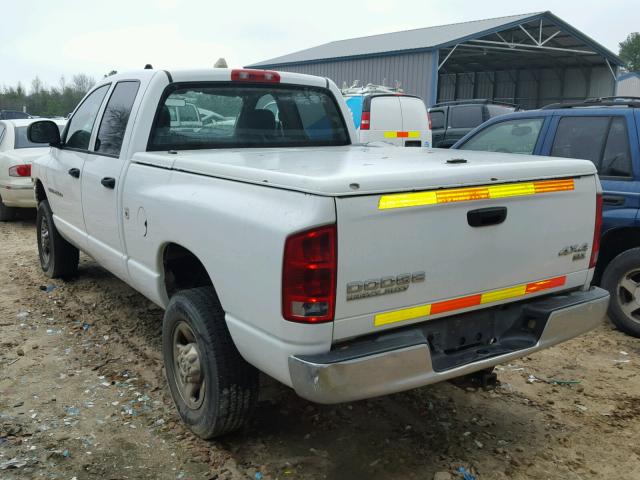 3D7KU28D43G837498 - 2003 DODGE RAM 2500 S WHITE photo 3