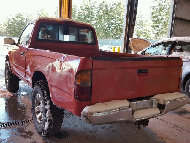 4TAUN61C0SZ065665 - 1995 TOYOTA TACOMA RED photo 3