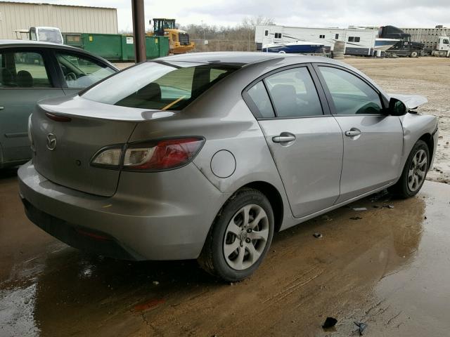 JM1BL1UF6B1455761 - 2011 MAZDA 3 I SILVER photo 4