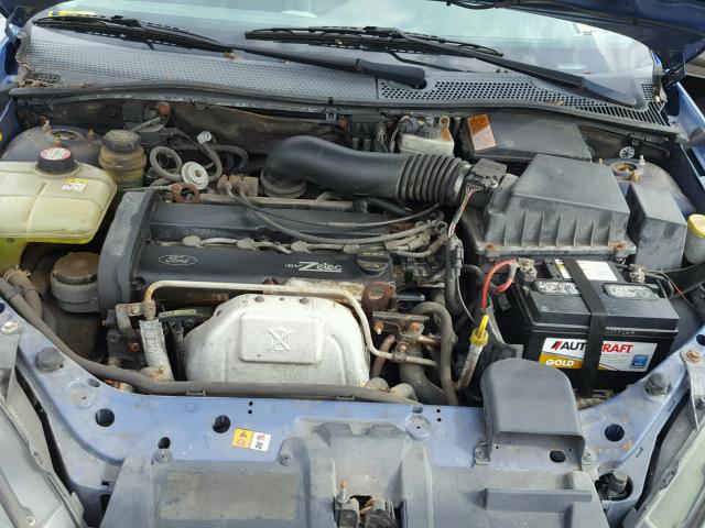 1FAFP34303W308160 - 2003 FORD FOCUS SE C BLUE photo 7