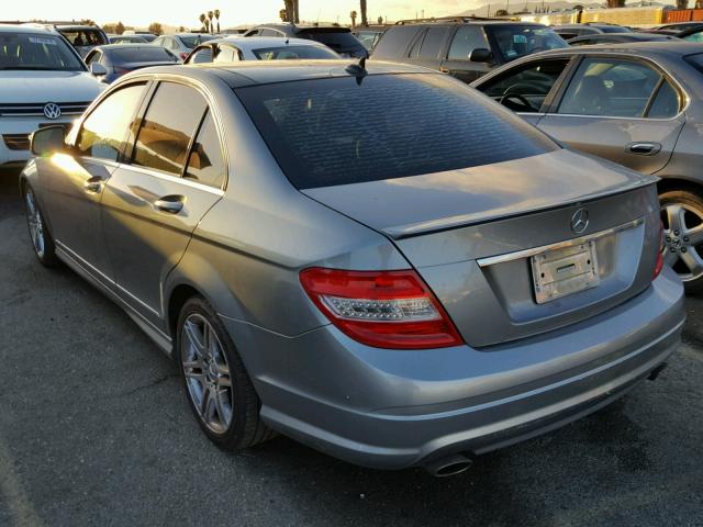 WDDGF56X88F091449 - 2008 MERCEDES-BENZ C 350 GRAY photo 3