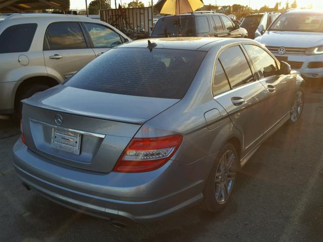 WDDGF56X88F091449 - 2008 MERCEDES-BENZ C 350 GRAY photo 4