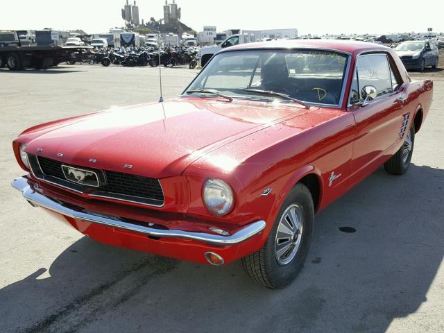 6R07T162672 - 1966 FORD MUSTANG RED photo 2