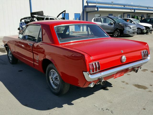6R07T162672 - 1966 FORD MUSTANG RED photo 3