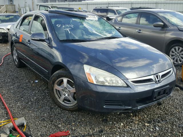 JHMCN36466C000360 - 2006 HONDA ACCORD HYB GRAY photo 1