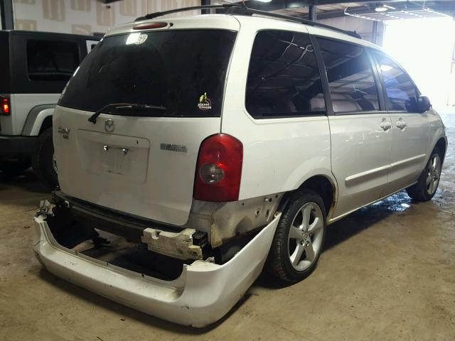 JM3LW28A820314736 - 2002 MAZDA MPV WAGON WHITE photo 4