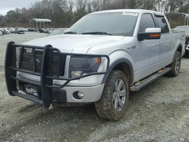 1FTFW1EF7EFA23341 - 2014 FORD F150 SUPER SILVER photo 2