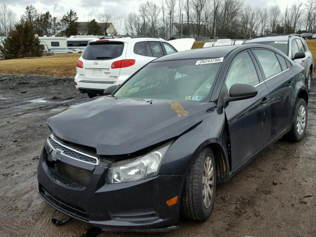 1G1PC5SH4B7102538 - 2011 CHEVROLET CRUZE LS BLACK photo 2