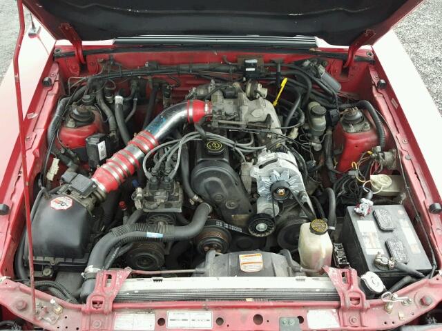 1FACP41M1NF159217 - 1992 FORD MUSTANG LX RED photo 7