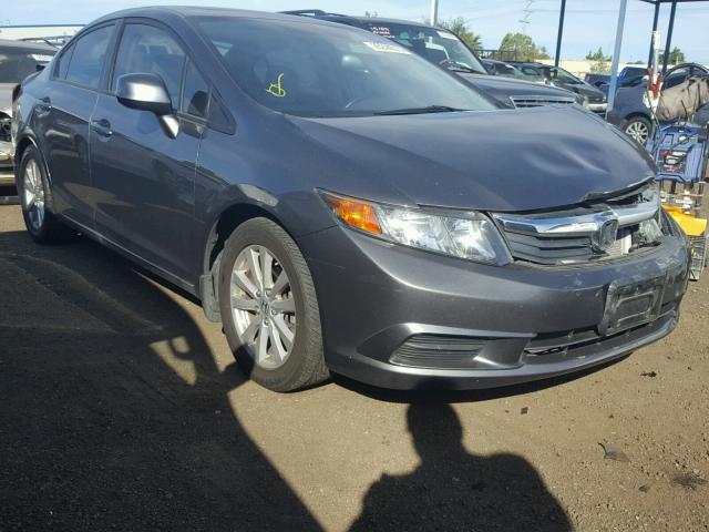 19XFB2F99CE319687 - 2012 HONDA CIVIC EXL GRAY photo 1