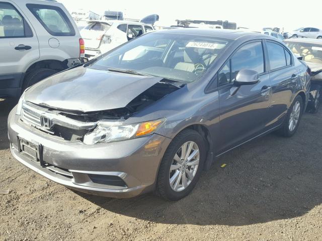 19XFB2F99CE319687 - 2012 HONDA CIVIC EXL GRAY photo 2