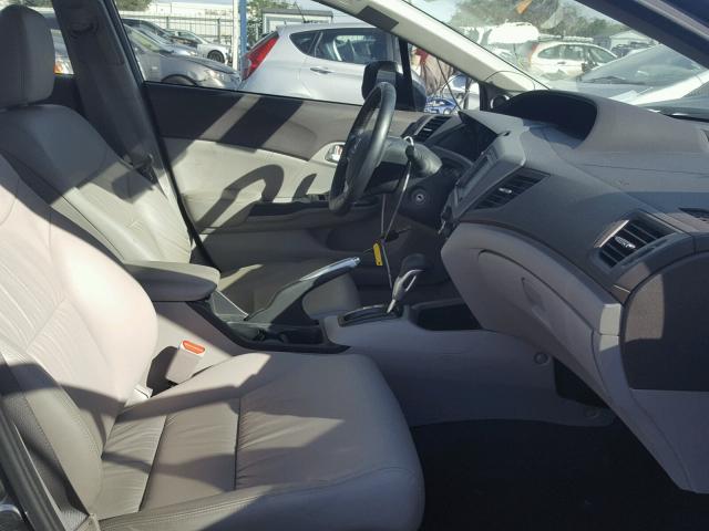 19XFB2F99CE319687 - 2012 HONDA CIVIC EXL GRAY photo 5